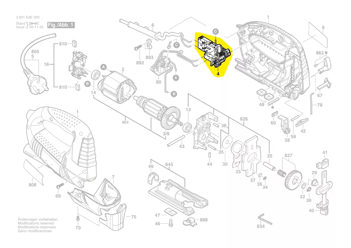 Interrupteur réf. 2 607 200 644 BOSCH